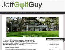 Tablet Screenshot of jeffgolfguy.com